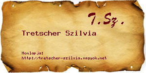 Tretscher Szilvia névjegykártya